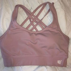 Jed north stappy light pink sports bra
